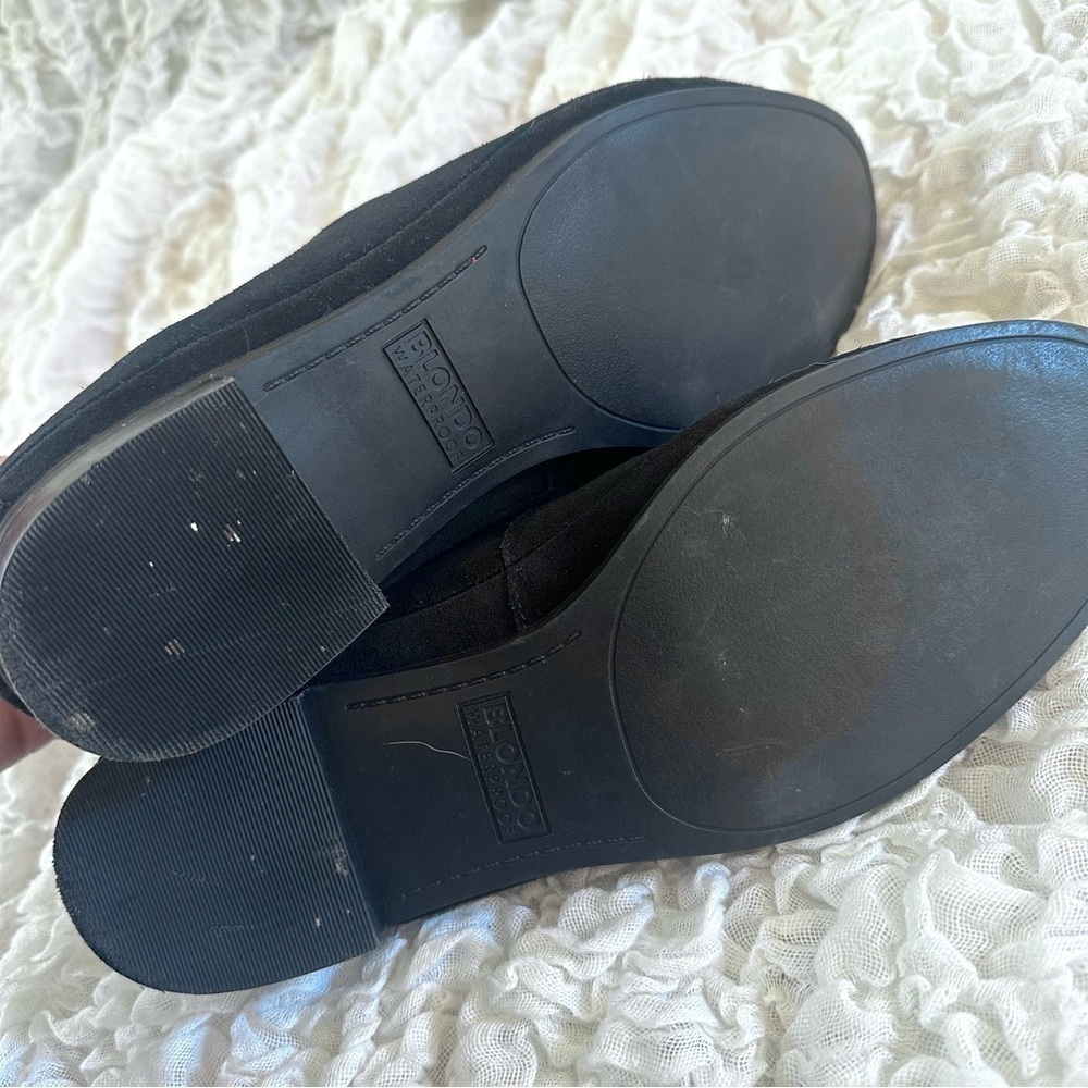 Blondo Bridget Waterproof Loafers Black Nubuck Leather Women’s 8.5 - Picture 9 of 11